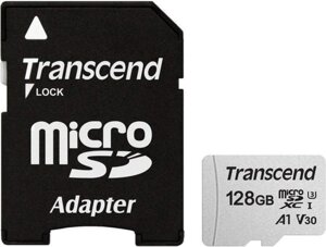 Карта памяти MicroSD 128GB Class 10 U3 Transcend TS128GUSD300S-A в Алматы от компании Trento