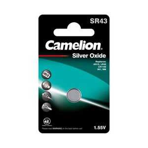 Батарейка CAMELION Silver Oxide SR43-BP1(0%Hg) в Алматы от компании Trento