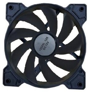 Вентилятор для корпуса Wintek M1-12BL, 120mm, 1100rpm, Black, 3p+4pin в Алматы от компании Trento