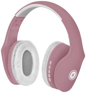 Наушники-гарнитура беспроводные Defender FreeMotion B525 белый+розовый, BT