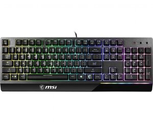 Игровая Клавиатура MSI Vigor GK30 RU, 106 клавиш, RGB SHOW, кабель 1,8м, USB2.0
