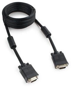 Кабель VGA Premium Cablexpert CC-PPVGA-10-B, 15M/15M, 3.0м, черн, тройной экран, феррит. кольца, паке в Алматы от компании Trento