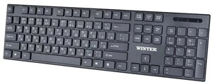 Клавиатура беспроводная Wintek WS-KB-8203, рус/англ/каз, чёрная в Алматы от компании Trento