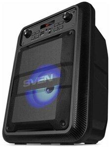 Колонка SVEN PS-400, black (12W, TWS, Bluetooth, FM, USB, microSD, LED-display, 1200mA*h) в Алматы от компании Trento