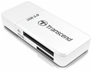 Кардридер Transcend TS-RDF5W, USB3.0 SD/microSD белый