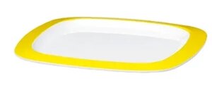 Тарелка EMSA мелкая, 22,5см. белая/желтая myCOLOURS TRAVEL 508482, шт