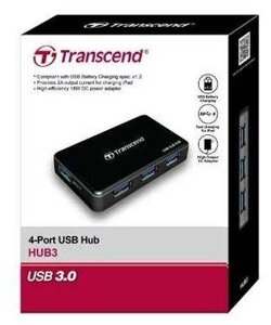 Разветвитель Transcend TS-HUB3K, USB3.0 4-Port HUB в Алматы от компании Trento