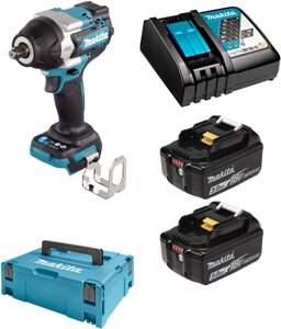 Аккумуляторный ударный гайковерт Makita DTW700RTJ (18V, 2 x 5.0Ah, Li-Ion, MakPac)