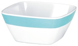 Миска EMSA 12,5см. 0,4л. белая/аквамарин, myCOLOURS TRAVEL 508492, шт