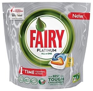 FAIRY Platinum All in 1 Средство для мытья посуды в капсулах для автоматических посудомоечных машин 27шт