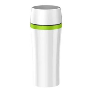 Термокружка 0,36л. дорожная, белая/зеленая TRAVEL MUG EMSA 514176, шт