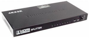 Разветвитель HDMI Cablexpert DSP-8PH4-03, HD19F/8x19F, 1 компьютер =8 мониторов, Full-HD, 3D, 1.4v