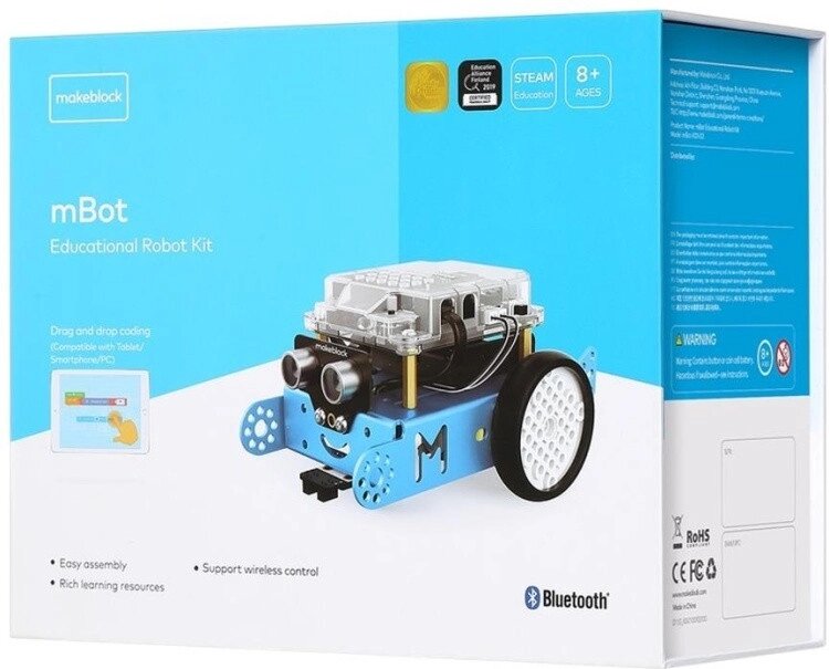 Робот Конструктор Makeblock mBot V1.2-Синий (версия Bluetooth) P1050017 от компании Trento - фото 1