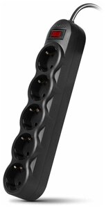 Сетевой фильтр SVEN SF-05L 5,0 м (5 sockets), черный