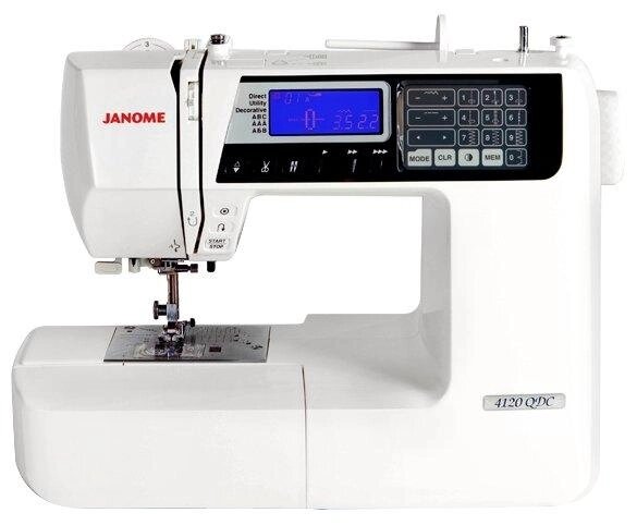 Швейная машина Janome 4120 QDC, белый/черный от компании Trento - фото 1