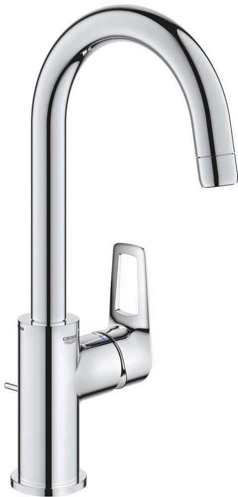 Смеситель для раковины (умывальника) Grohe 23763001 BauLoop L EcoJoy, однозахватный от компании Trento - фото 1