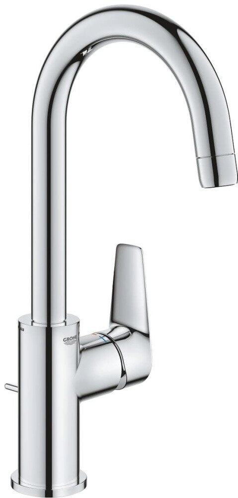 Смеситель для раковины (умывальника) Grohe BauEdge 23760001 EcoJoy L с ограничителем температуры, от компании Trento - фото 1