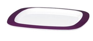 Тарелка EMSA мелкая, 22,5см. белая/светло-фиолетовая, myCOLOURS TRAVEL 508481, шт