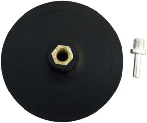 Тарелка опорная "ЭКСПЕРТ" 1514-150 пластиковая для УШМ под круг на липучке, М14, диаметр 150мм (100шт)