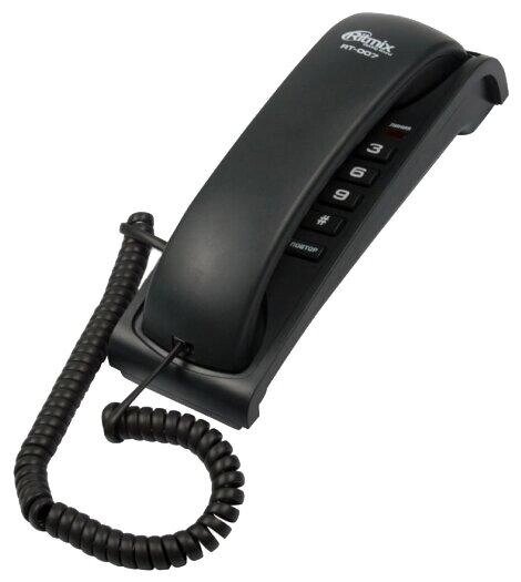 Телефон проводной Ritmix RT-007 черный от компании Trento - фото 1