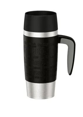 Термокружка EMSA 0,36л. дорожная, черная с ручкой, TRAVEL MUG 514096, шт от компании Trento - фото 1