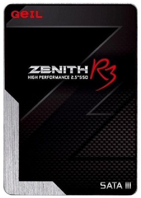 Твердотельный накопитель 1000GB SSD GEIL GZ25R3-1T ZENITH R3  2.5” SATAIII Чтение 560MB/s, Запись 505MB/s. от компании Trento - фото 1