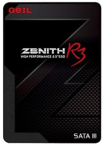 Твердотельный накопитель 128GB SSD GEIL GZ25R3-128G ZENITH R3 Series 2.5” SSD SATAIII Чтение 550MB/s, Запись от компании Trento - фото 1