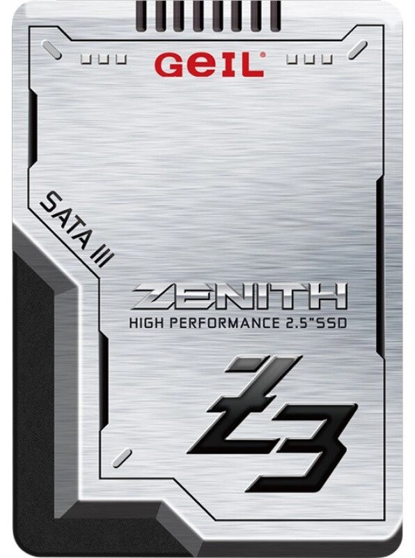 Твердотельный накопитель 256GB SSD GEIL GZ25Z3-256GP ZENITH Z3 Series 2.5” SSD SATAIII Чтение 520MB/s, Запись от компании Trento - фото 1