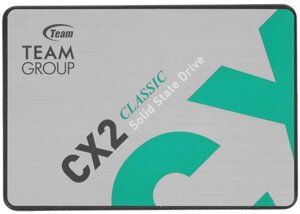Твердотельный накопитель 512GB SSD teamgroup CX2 2.5” SATA3 R530mb/s, W470MB/s T253X6512G0c101