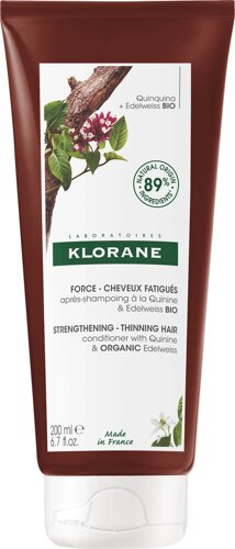 Укрепляющий бальзам-ополаскиватель Klorane от выпадения волос с хинином и органическим эдельвейсом 200 мл