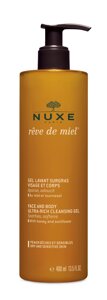 Универсальный очищающий гель для лица и тела Nuxe Ultra-Rich Cleansing Gel Медовая мечта 400 мл