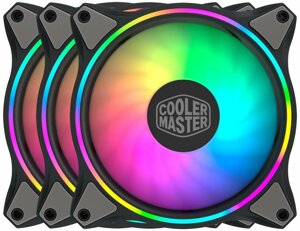 Вентилятор для корпуса Cooler Master MasterFan MF120 Halo, черный/серый/ARGB