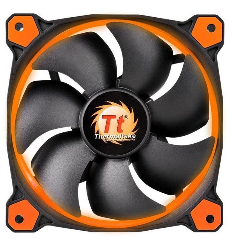 Вентилятор для корпуса Thermaltake Riing 14 LED Orange, CL-F039-PL14OR-A от компании Trento - фото 1