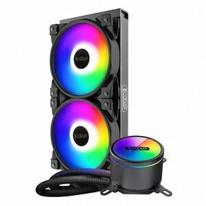 Водяное охлаждение для CPU pccooler GI-CX240 ARGB TDP 250W 3-pin 1000-2000RPM 10% 16dba