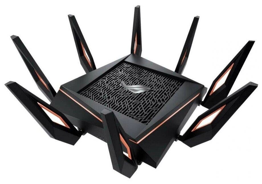 Wi-Fi Роутер ASUS ROG Rapture GT-AX11000, Wi-Fi 6, 802.11ax, AX11000, 1x1Gb WAN, 4x1Gb LAN, 1x2,5Gb, 2xUSB от компании Trento - фото 1