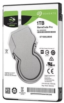 Жесткий диск для ноутбука Seagate BarraCuda Pro 1TB SATA 6Gb/s 128Mb 2.5" 7200rpm 7mm ST1000LM049 от компании Trento - фото 1