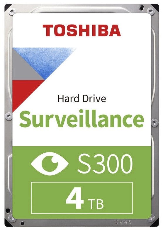 Жесткий диск для Видеонаблюдения  HDD 4Tb TOSHIBA S300 Surveillance 5400rpm 128Mb SATA3 3,5" HDWT840UZSVA. от компании Trento - фото 1