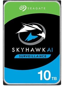 Жесткий диск для видеонаблюдения с искусственным интеллектом 10Tb Seagate SkyHawk AI SATA3 3.5" 256Mb 7200rpm