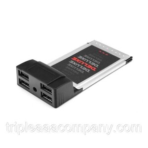 Адаптер deluxe DLA-UH4 PCMCI cardbus на USB HUB 4 порта