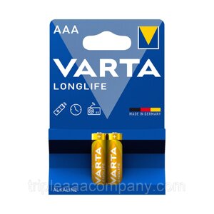 Батарейка VARTA longlife micro 1.5V - LR03/ AAA (2 шт)