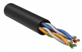 BC3-C5e04-139-305-G IEK кабель витая пара U/UTP кат. 5E 100мгц 4 пары LDPE outdoor 1м черный generica
