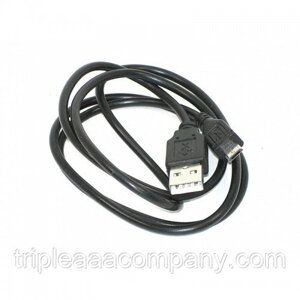 Дата-кабель, ДК 1, USB - micro USB, 1 м, черный, TDM