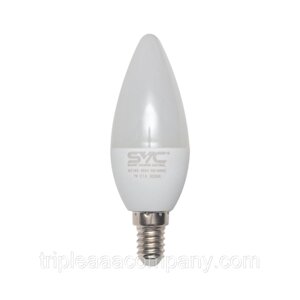 Эл. лампа светодиодная SVC LED C35-7W-E14-3000K, Тёплый