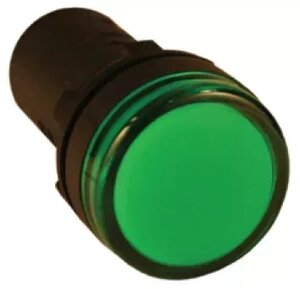 Индикатор AD-22DS (LED)22мм (зеленый) IEK (10/600)