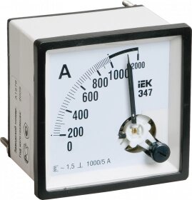 IPA10-6-0010-E IEK Амперметр аналоговый Э47 10А класс точности 1,5 72х72мм
