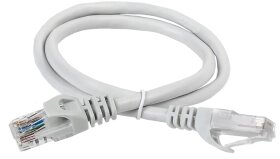 ITK Коммутационный шнур (патч-корд) кат. 6 UTP PVC 10м серый