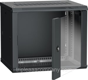 ITK шкаф LINEA W 9U 600x450 мм дверь стекло, RAL9005 IEK E-PRO