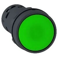 Кнопка 22 мм зеленая с фиксатором 1NO XB7NA31