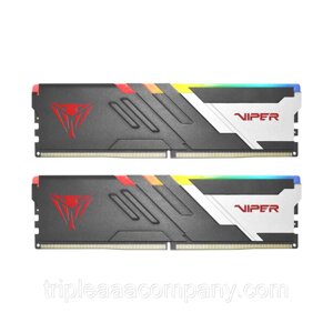 Комплект модулей памяти patriot VIPER VENOM RGB PVVR532G620C40K DDR5 32GB (kit 2x16GB) 6200mhz