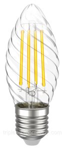 Лампа филаментная LED CT35 свеча вит. 7Вт 230В 3000К E27 серия 360° IEK